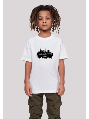 F4NT4STIC T-Shirt PARIS SKYLINE TEE UNISEX in weiß