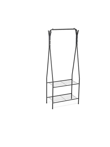 relaxdays Kleiderständer in Schwarz - (B)60 x (H)158 x (T)33 cm