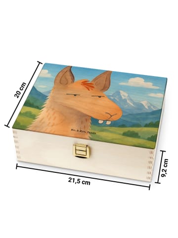 Mr. & Mrs. Panda Teebehälter Lamakopf Genervt Design ohne Spruch in Weiß