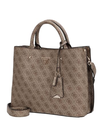 Guess Meridian II Girlfriend - Henkeltasche 30 cm (coal logo) in latte logo