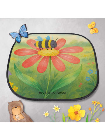 Mr. & Mrs. Panda Auto Sichtschutz Hummel Blume Design ohne Spruch in Weiß