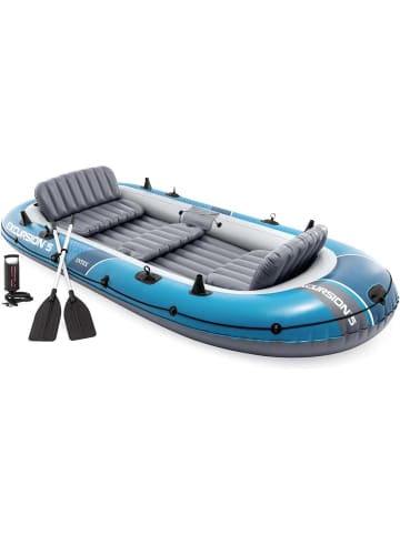 Intex Schlauchboot Excursion 5 Set 366x168x43cm in blau