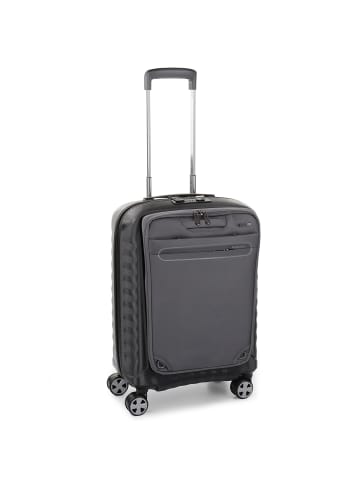 Roncato Double Premium 4 Rollen Kabinentrolley 55 cm mit Dehnfalte in antracite