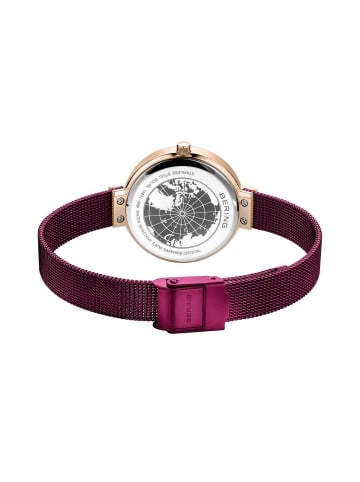 Bering Analoguhr für Damen in Lila