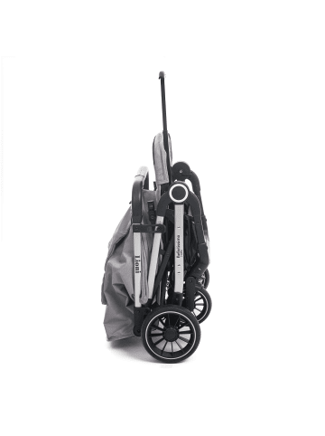 BeBelissimo 2 en 1 Kinderwagen, Liegebuggy,  mit Babyschale  40-85 cm Lioni in Grau