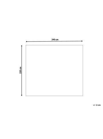 Beliani Kuscheldecke AMPARA in Weiß - (W) 220 x (H) 1 x (L) 240 cm