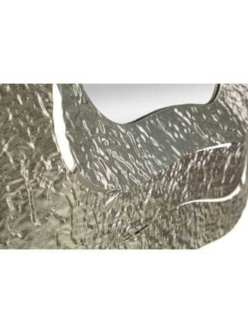 Mauro Ferretti Silberner Metall-Wandspiegel 74x7x79 cm.