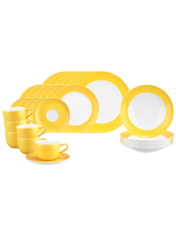 Seltmann Weiden 30-tlg. Kombiservice Liberty Pure Colors in Yellow Glow