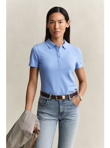 Gant Archive Shield Piqué Poloshirt in Palace Blue