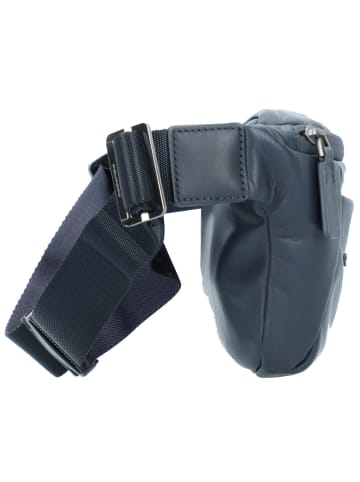 Piquadro Urban Gürteltasche Leder 32 cm in midnight blue