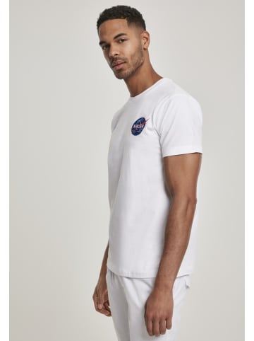 Mister Tee T-Shirt "NASA Logo Embroidery Tee" in Weiß