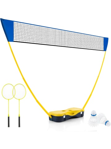 COSTWAY Badminton Netzständer in Blau