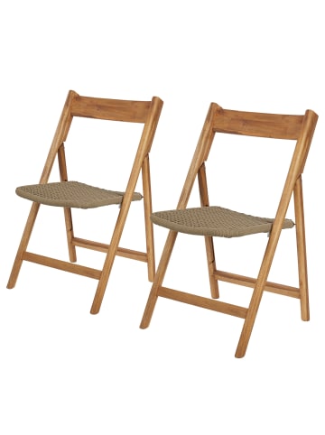 Butlers Klappstuhl BOHO GARDEN 2er-Set in Braun