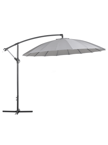 Beliani Ampelschirm CALABRIA II in Grau - (W) 268 x (H) 235 x (L) 268 cm