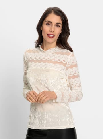 Heine Spitzen-Shirt in champagner