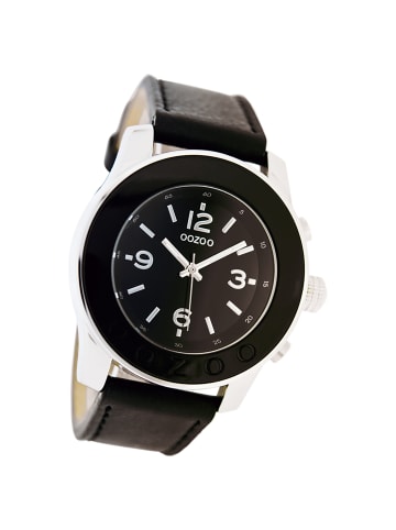 Oozoo Analog-Armbanduhr Oozoo Vintage Series schwarz extra groß (ca. 48mm)