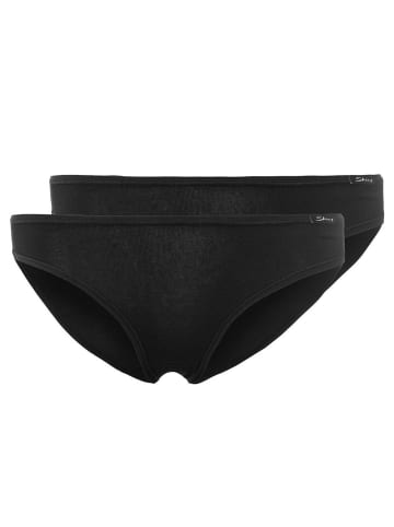 Skiny Slip 2er Pack in Schwarz