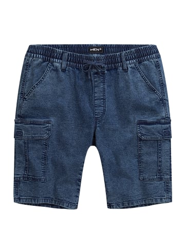 Men Plus Bermuda in dark blue denim