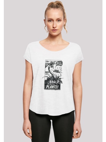 F4NT4STIC Long Cut T-Shirt Atomfall Do Not Feed The Plants! in weiß