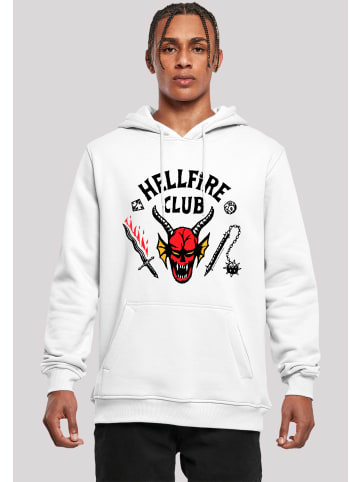 F4NT4STIC Hoodie Stranger Things Hellfire Club Netflix TV Series in weiß