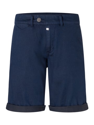 Timezone Shorts in Dunkelblau mit Umschlag in Blau