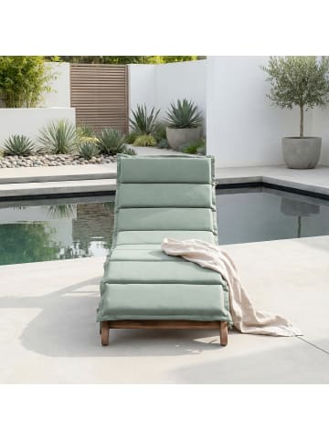 home24 Klappbare Gartenliege Yomi in Salbei