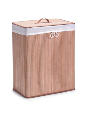 Zeller Wäschekorb aus Bambus, hellbraun, 104 l in Braun, (B) 52 x (H) 63 x (L) 32 cm