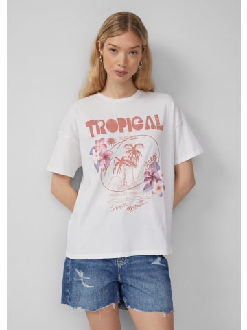 QS T-Shirt in 01D0_weiß