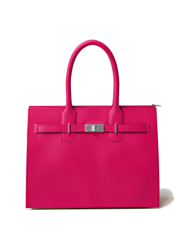 Kmisso Henkeltasche Echt Leder in Fucsia