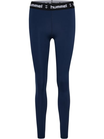 Hummel Leggings "Pulse Mid Waist Tights" in Blau