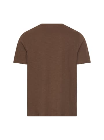 Camel Active T-Shirt aus reiner Baumwolle in Schlammbraun