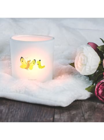 Mr. & Mrs. Panda Teelichthalter Raupe Schmetterling ohne Spruch in Transparent