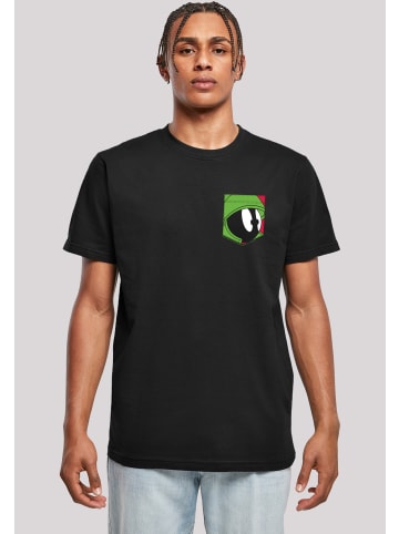 F4NT4STIC T-Shirt Looney Tunes Marvin The Martian Face Faux Pocket in schwarz