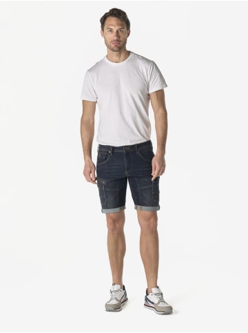 KOROSHI Herren denim shorts schnitte in blau