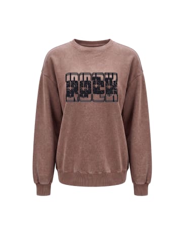 myMo ROCKS Women Sweatshirt in Coffee