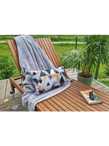 JACK 2er Set Outdoor Kissenhülle 30x50cm Motiv in Geometrisch Gold
