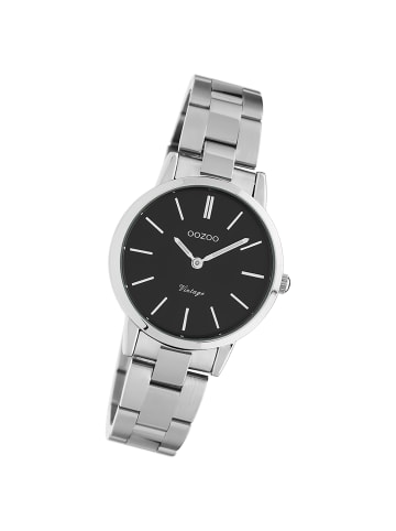 Oozoo Analog-Armbanduhr Oozoo Vintage Series silber klein (ca. 30mm)