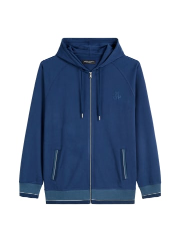 Marc O'Polo Heavy Jersey Zipper Hoody in Dunkelblau