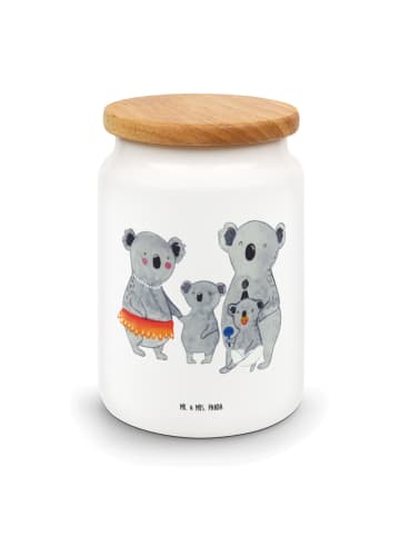 Mr. & Mrs. Panda Teedose Koala Familie ohne Spruch in Weiß