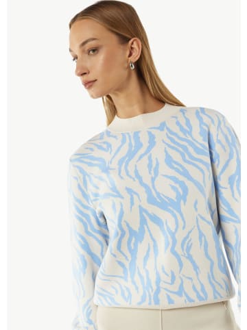 comma CI Strickpullover langarm in Blau