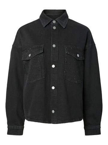 Pieces Jeanshemd in Black Denim