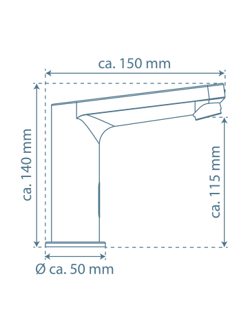 Franz Joseph Schütte VITAL Sensor-Waschtischarmatur, Chrom
