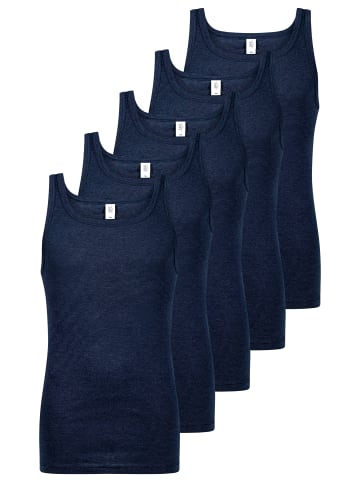 ESGE Unterhemd / Tanktop Feinripp Jeans in Marine