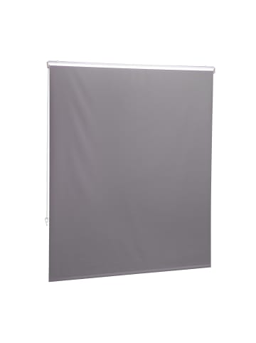 relaxdays Duschrollo in Grau - (B)140 x (H)240 cm