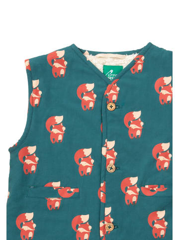 Little Green Radicals Mit Sherpa gefütterte Wendeweste in Blau