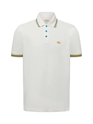 Finshley & Harding London Poloshirt in beige mehrfarbig - 0001