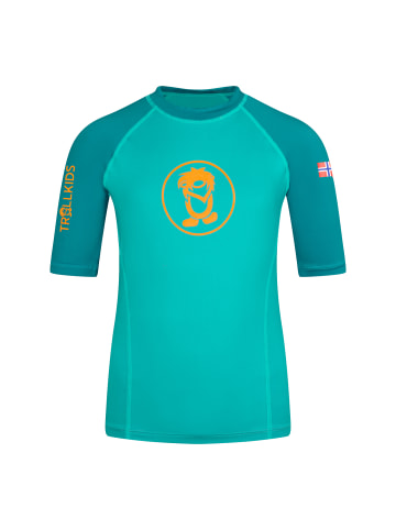 Trollkids Badeshirt Kvalvika T in sea green