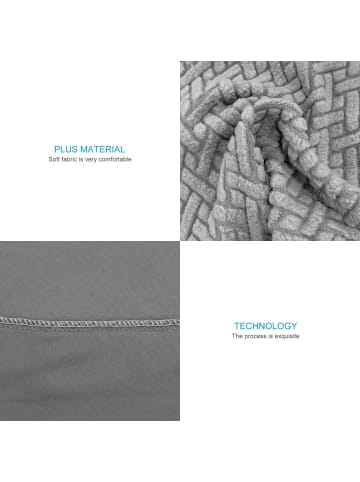 Intirilife Elastische Stuhlhusse Stuhlüberzug in 6x Gemustert Schwarz