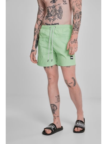 Urban Classics Urban Classics Herren Block Swim Shorts 2-Pack in vintagegreen+black
