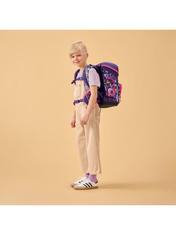 Ergobag Grundschulranzen-Set, CUBO "AmBärzonas" 5-tlg. in Lila